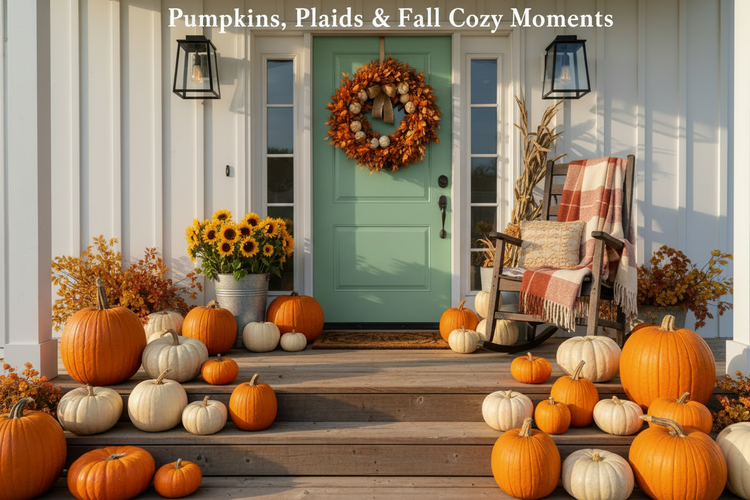 Pumpkins, Plaids & Fall Cozy Moments