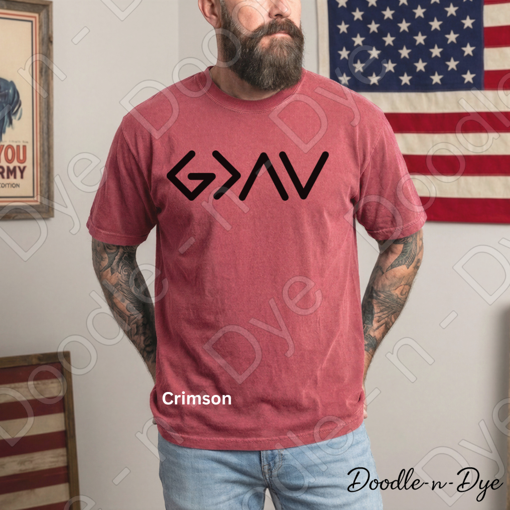God is Greater Than the Highs and Lows Shirt, Christian God is Greater Tee, Faith-Based T-Shirt, Faith-Forward Tshirt