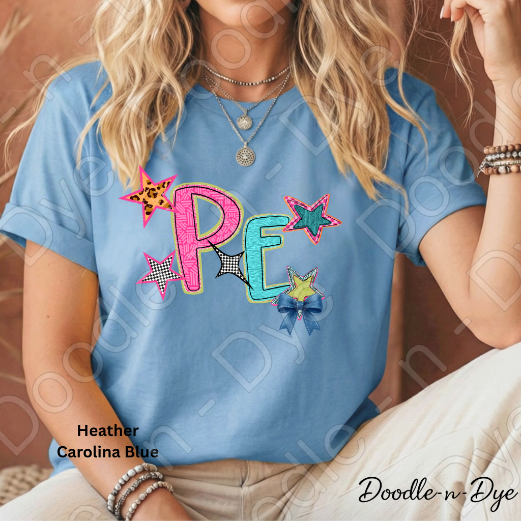PE Teacher Bella & Canvas Tee, Back to School Teacher & Student Tee, Meet‑the‑Teacher & Classroom Photos, Beginning of School PE Teacher Shirt, Grade Level Gift for Teacher