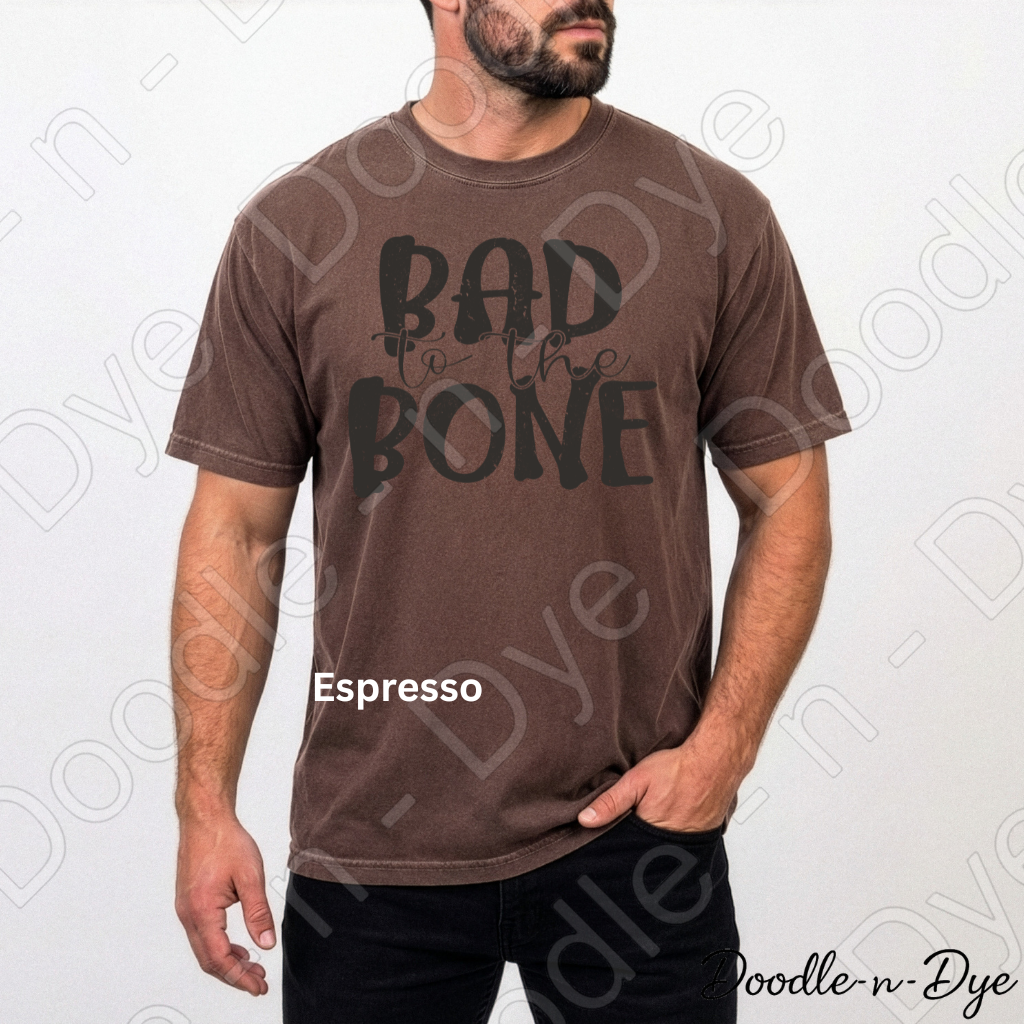 Bad to the Bone Halloween Shirt | Funny Skeleton Comfort Colors® T-Shirt | Cute Spooky Season Graphic Tee | Halloween Pun Unisex Shirt