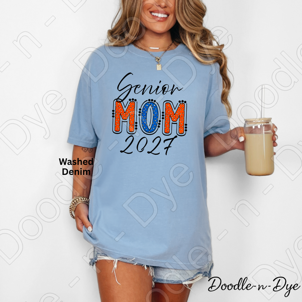 Senior Mom 2027 Shirt | Original Comfort Colors® T-Shirt | Class of 2027 Mom Tee | Graduation Mom Shirt | Proud Senior Mom Gift