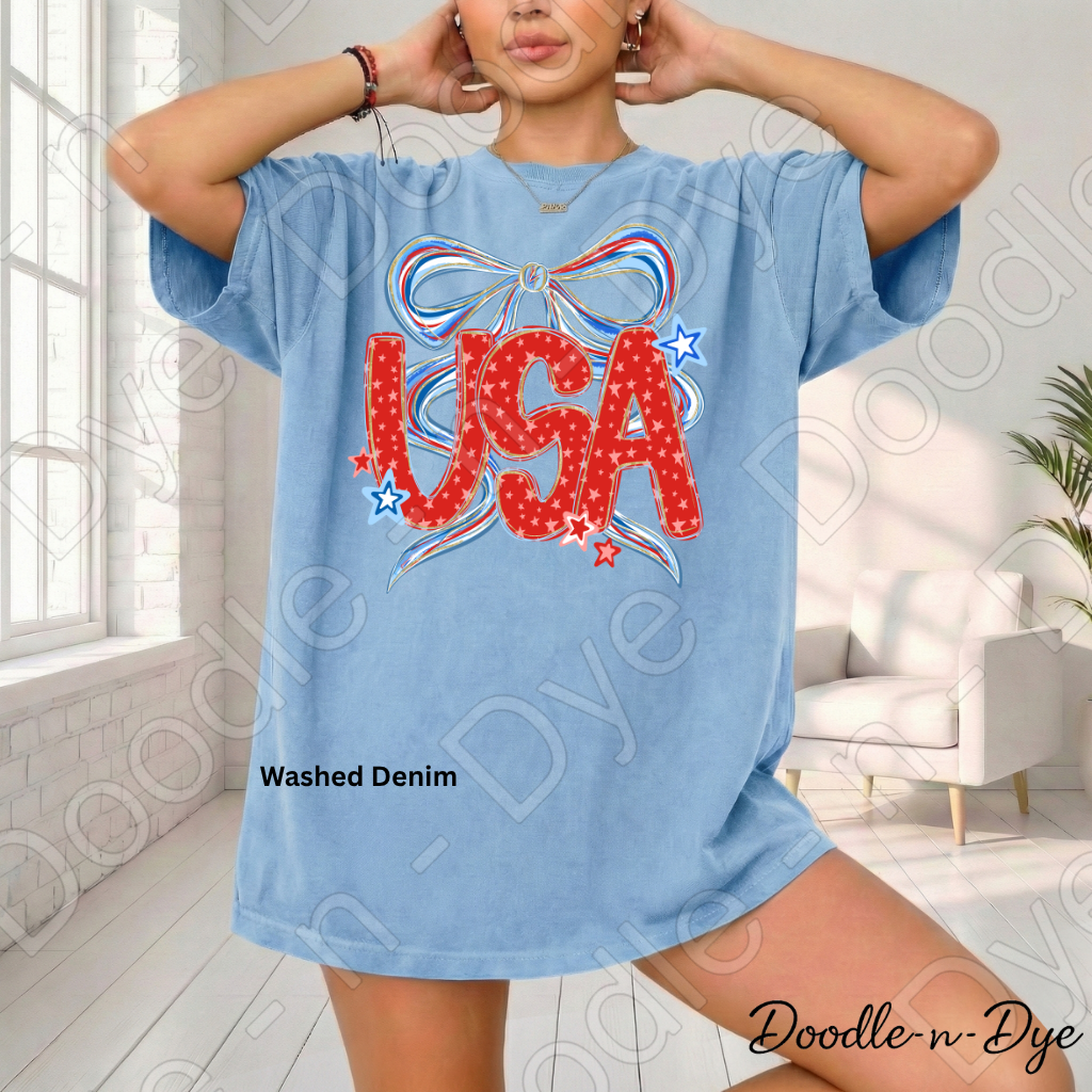 USA 4th of July Shirt, Patriotic Comfort Colors Tee, Red White Blue USA Shirt, Independence Day Tee, Fourth of July Graphic Tee