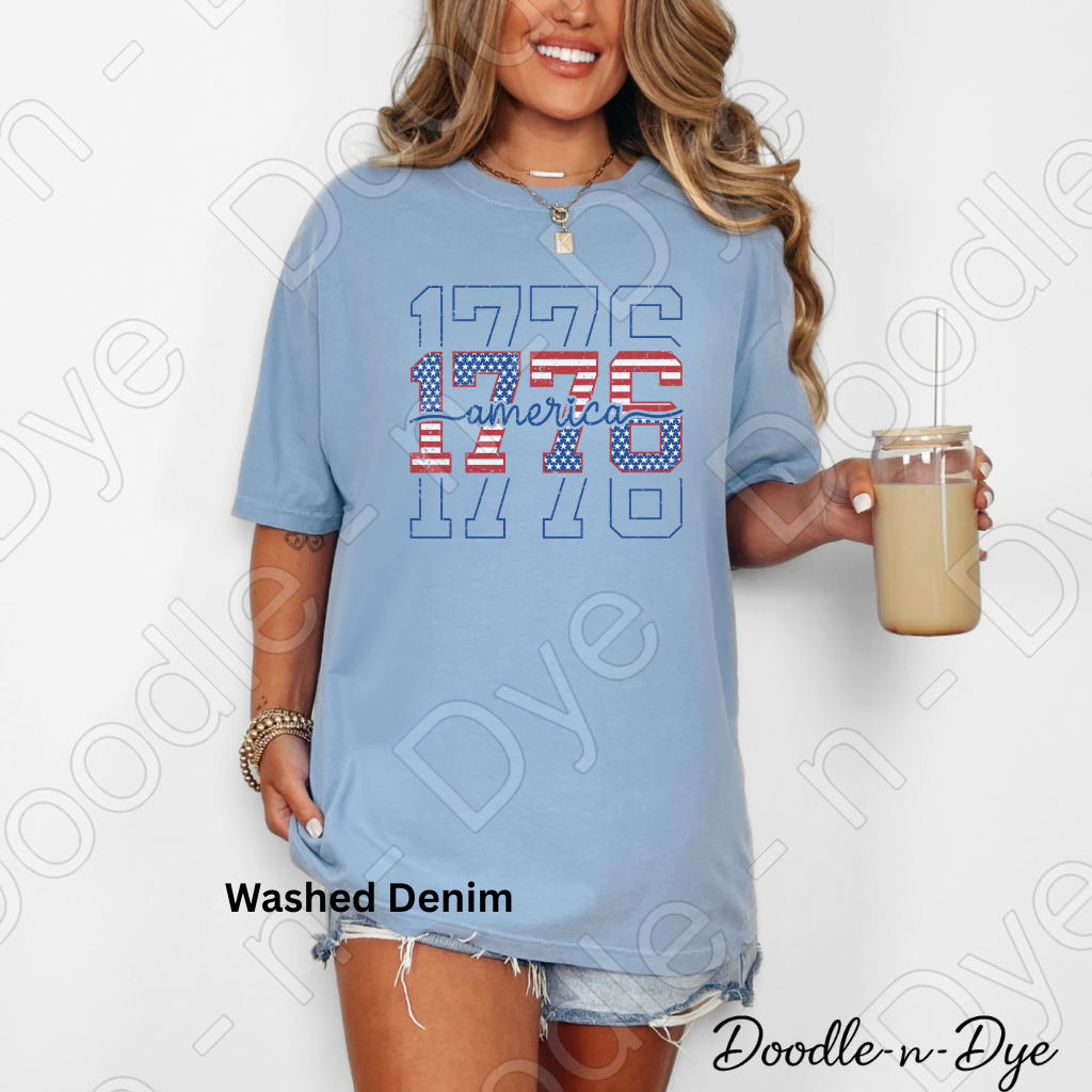 1776 America Shirt – Patriotic Vintage USA Comfort Colors Tee - July 4th 250 Anniversary T-Shirt
