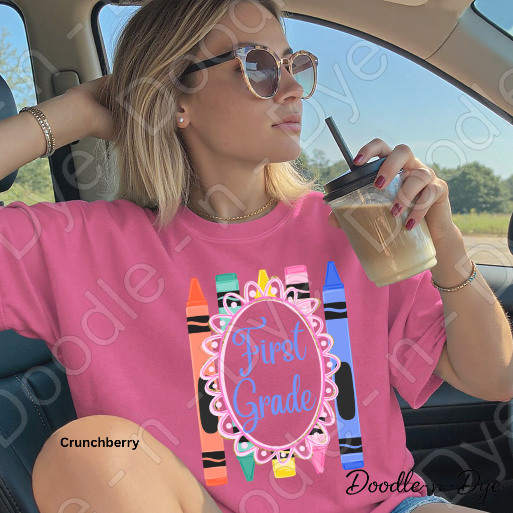 First Grade Teacher Shirt, First Grade Comfort Colors Teacher Tee, Grade Level First Grade Teacher Shirt, Elementary Teacher Gift, Back to School Teacher Tee