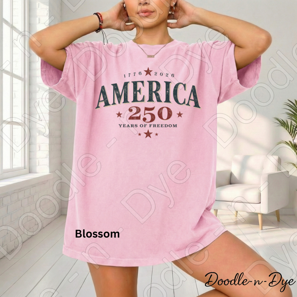 America 250 Shirt – 1776–2026 Patriotic Comfort Colors Tee - 250 Years of Freedom T-Shirt