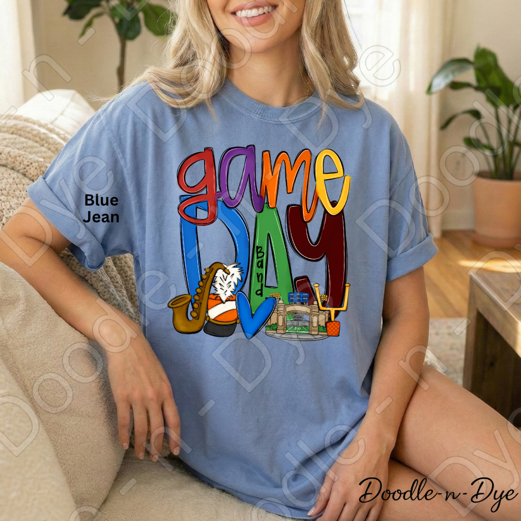 Game Day Band Shirt | Original Marching Band Comfort Colors Tee | Football Season Shirt | Band Mom Gift | Friday Night Lights T