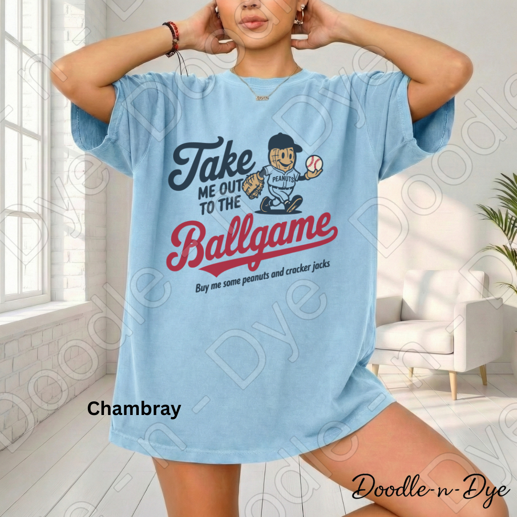 Take Me Out to the Ballgame Shirt – Baseball Peanut Comfort Colors Tee - Buy Me Some Cracker Jacks T-Shirt