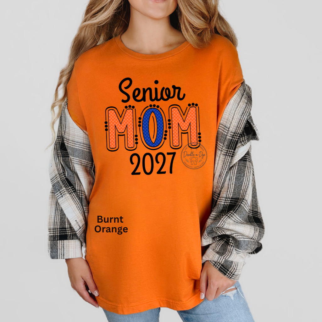 Senior Mom 2027 Shirt | Original Bella + Canvas® T-Shirt | Class of 2027 Mom Tee | Graduation Mom Shirt | Proud Senior Mom Gift