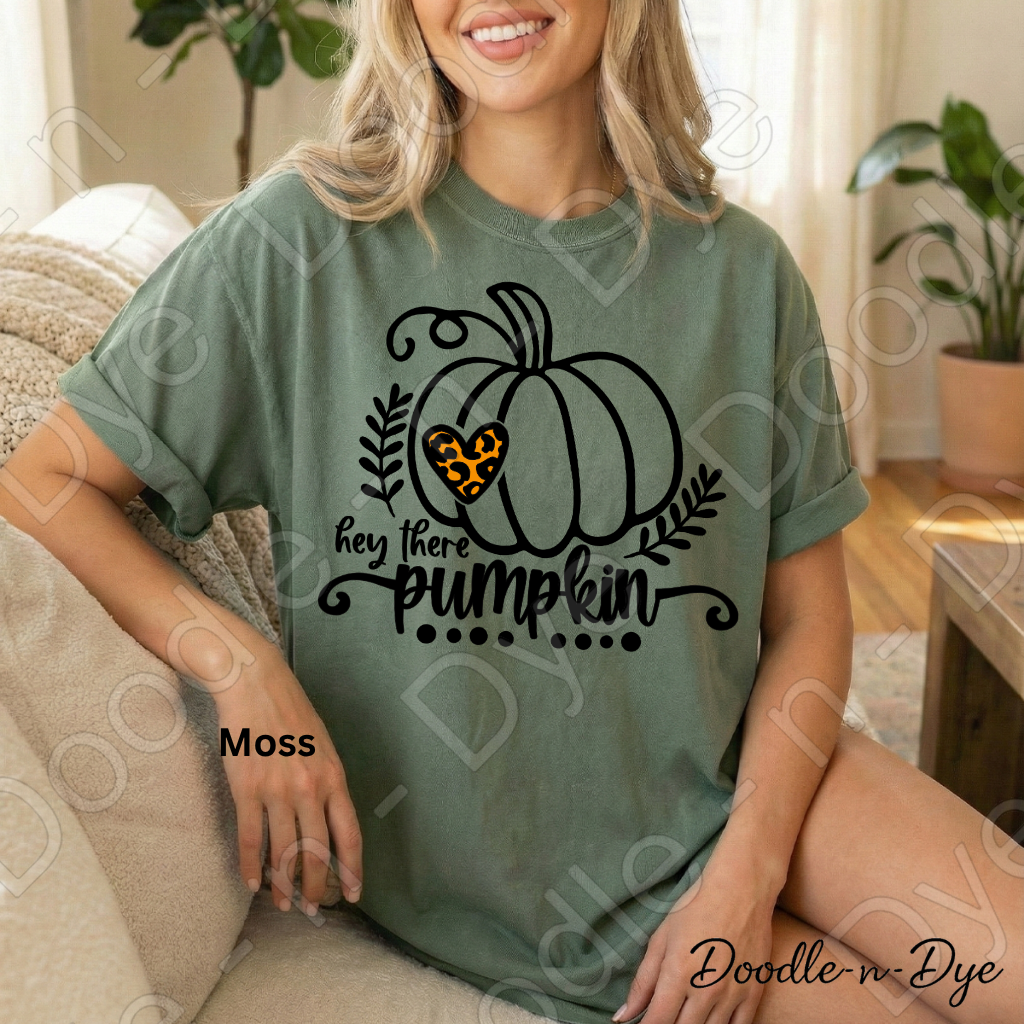 Hey There Pumpkin Shirt, Cute Fall Pumpkin Tee, Comfort Colors Autumn Shirt, Farmhouse Fall Tee, Cozy Pumpkin Graphic Tee