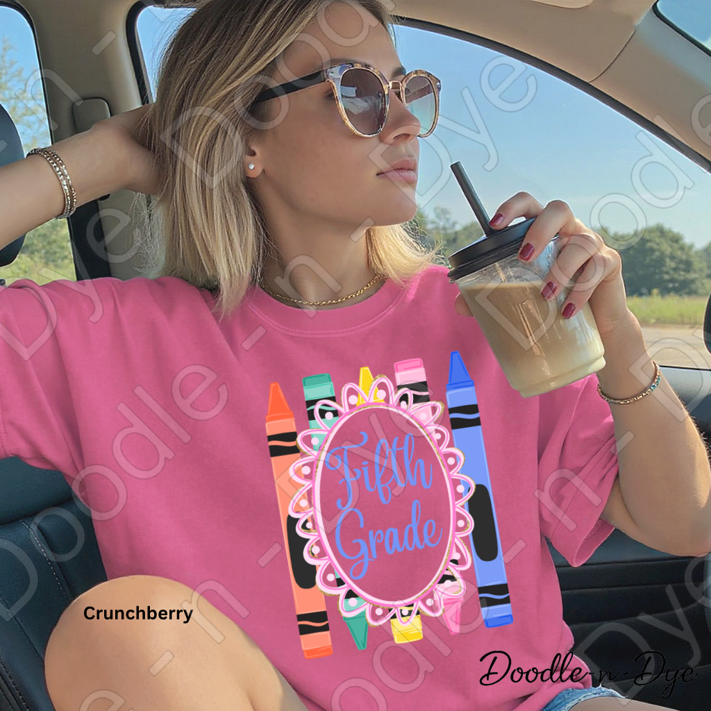 Fifth Grade Teacher Shirt, Fifth Grade Comfort Colors Teacher Tee, Grade Level Fifth Grade Teacher Shirt, Elementary Teacher Gift, Back to School Teacher Tee