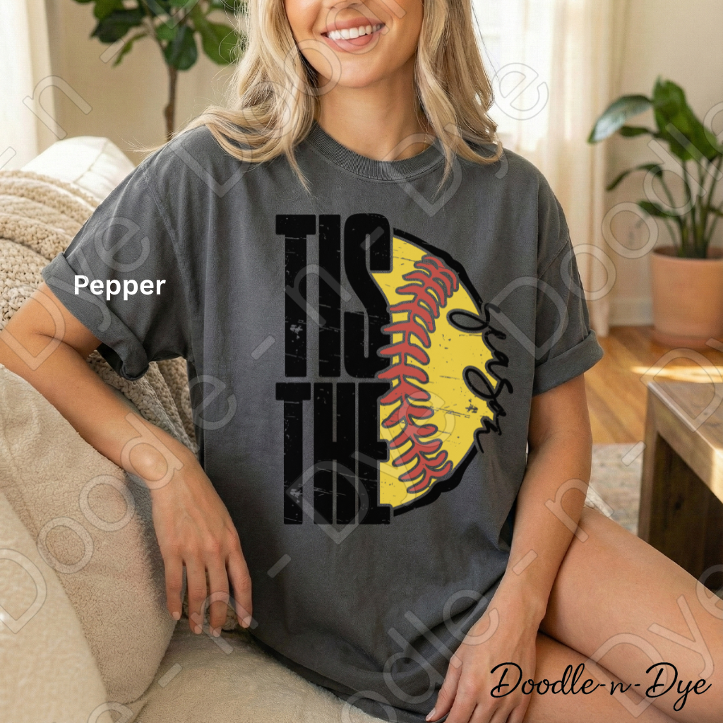 Tis the Season Softball Shirt, Comfort Colors Tee, Softball Season, Ballpark Mom Life, Gift for Her