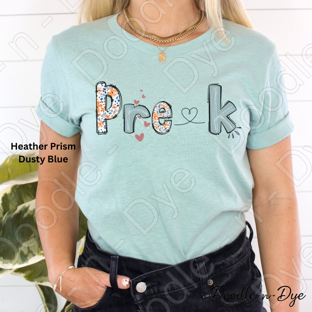 Pre‑K Teacher Shirt – Bella Canvas 3001 - Teacher Appreciation - Gift for Teacher