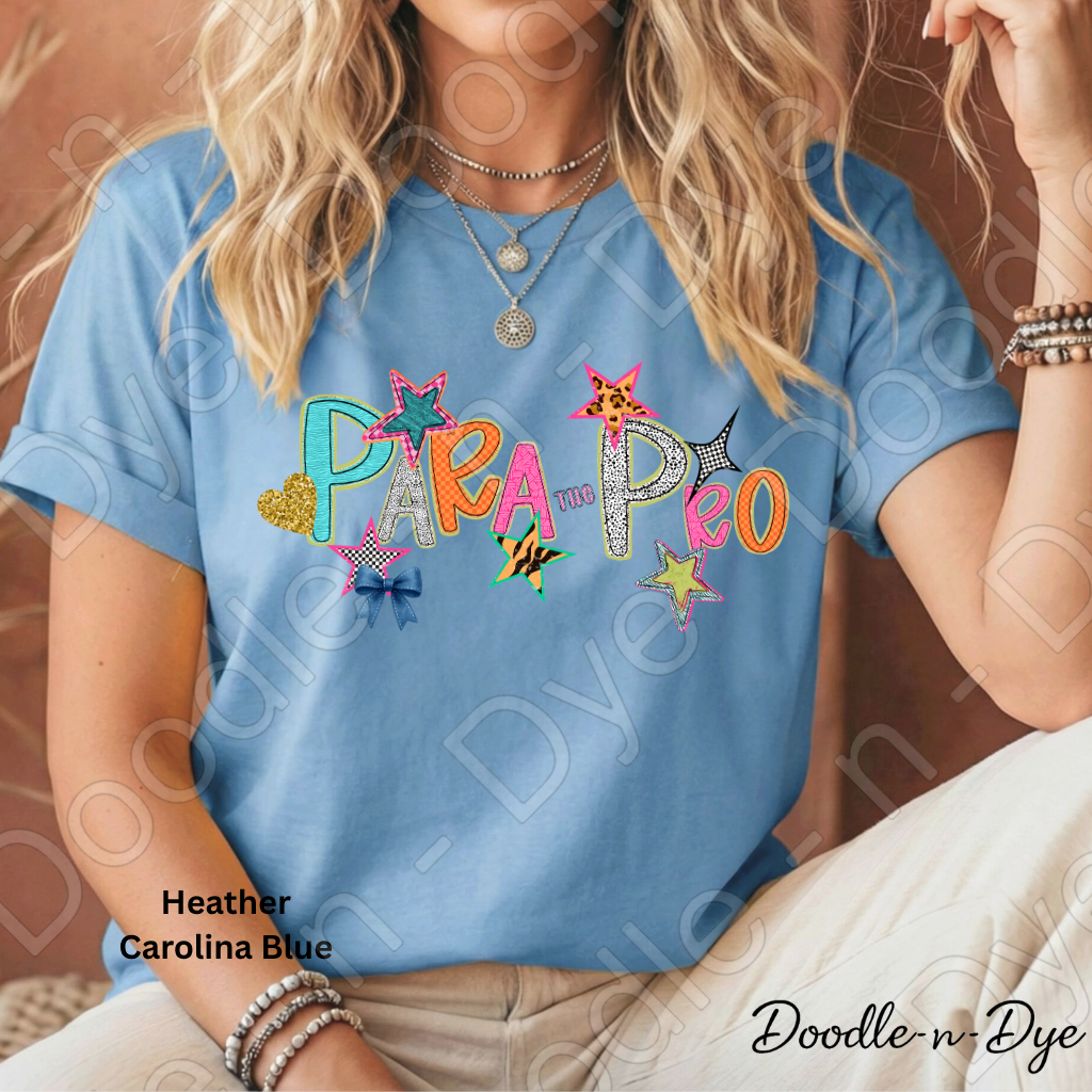 Paraprofessional Teacher Bella & Canvas Tee, Back to School Teacher & Student Tee, Meet‑the‑Teacher & Classroom Photos, Beginning of School Paraprofessional Teacher Shirt, Grade Level Gift for Teacher