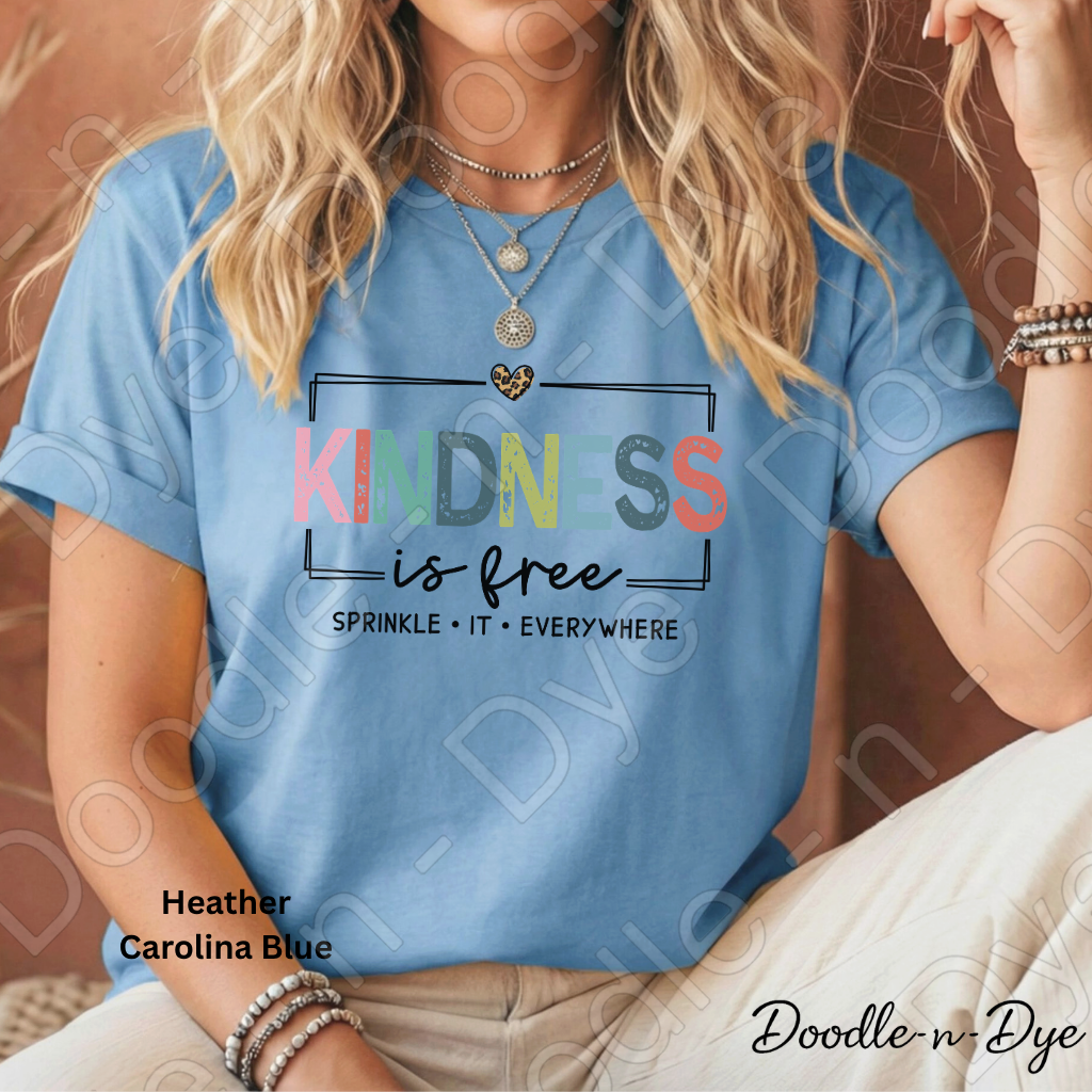 Kindness Teacher Tee, Sprinkle it Everywhere Bella+Canvas Shirt, Positive Message Tee, Kindness is Free Graphic Shirt, Kindness Teacher Tshirt
