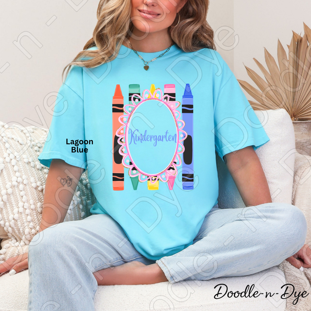 Kindergarten Teacher Shirt, Kindergarten Comfort Colors Teacher Tee, Grade Level Kindergarten Teacher Shirt, Kindergarten Teacher Gift, Back to School Teacher Tee