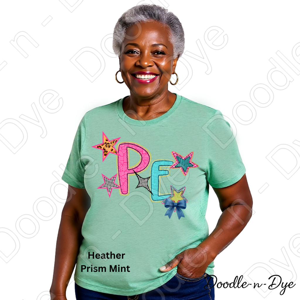 PE Teacher Bella & Canvas Tee, Back to School Teacher & Student Tee, Meet‑the‑Teacher & Classroom Photos, Beginning of School PE Teacher Shirt, Grade Level Gift for Teacher