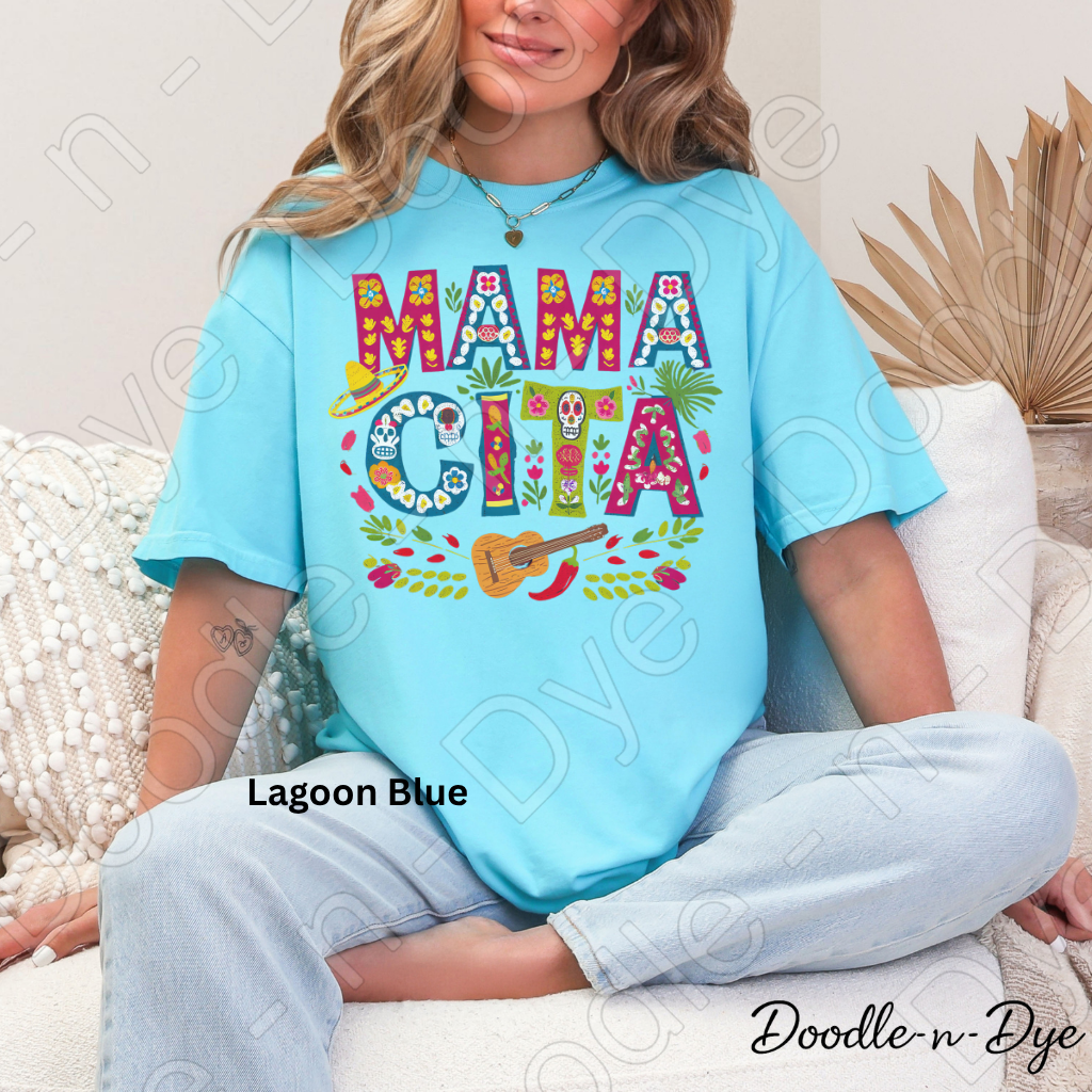 Mamacita Comfort Colors Tee, Fiesta-Inspired Mom Shirt, Mother's Day Gift, Mother's Day T-Shirt