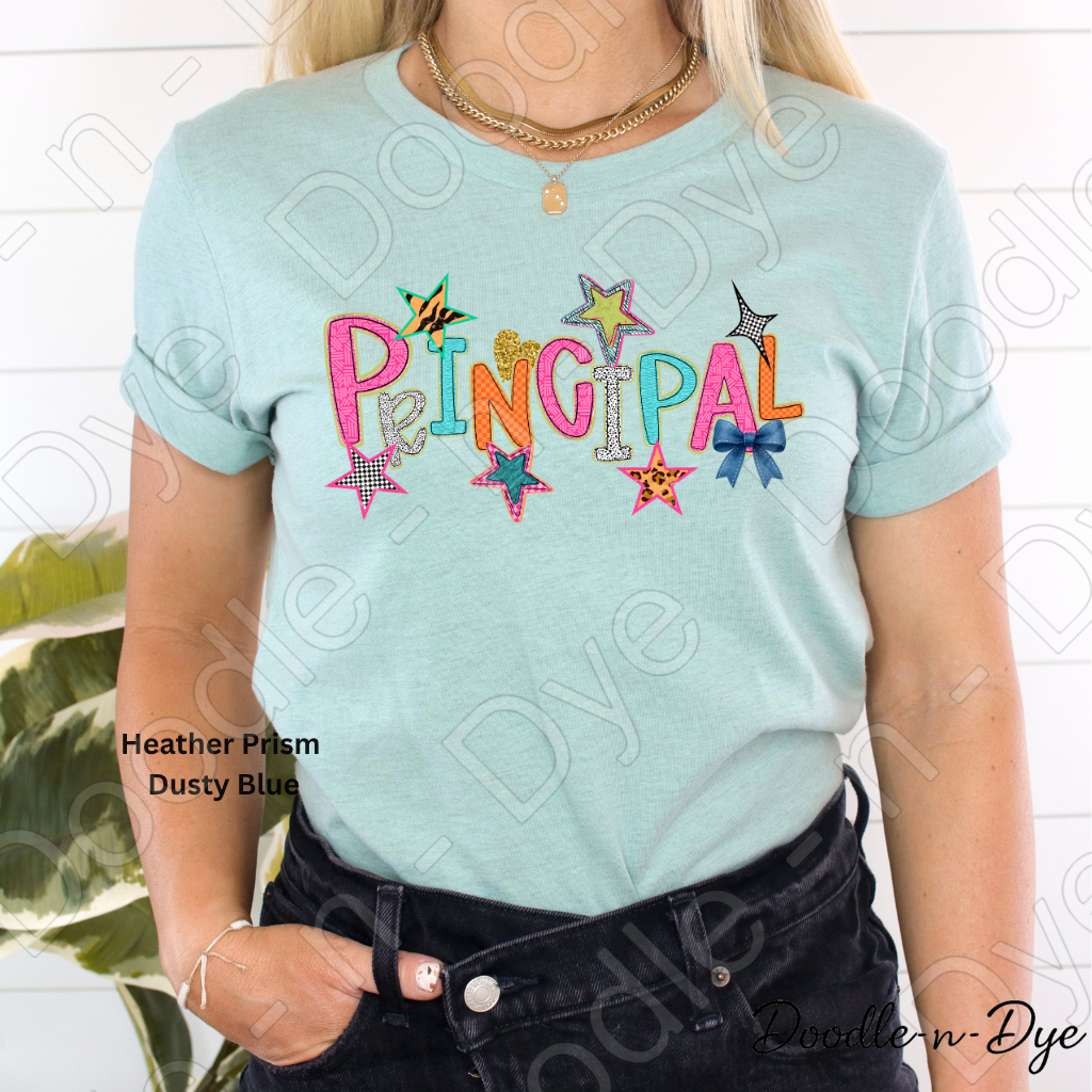 Principal Teacher Bella & Canvas Tee, Back to School Teacher & Student Tee, Meet‑the‑Teacher & Classroom Photos, Beginning of School Principal Teacher Shirt, Grade Level Tshirt, Gift for Teacher