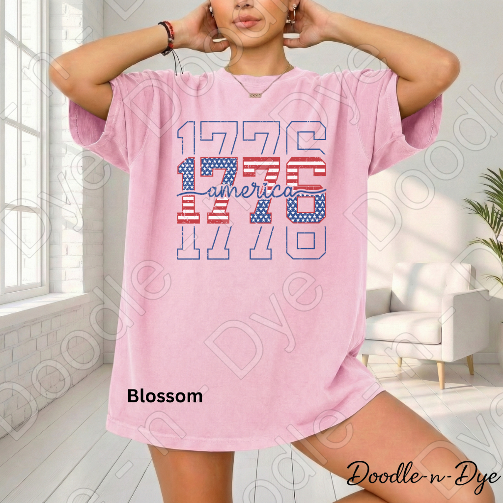1776 America Shirt – Patriotic Vintage USA Comfort Colors Tee - July 4th 250 Anniversary T-Shirt