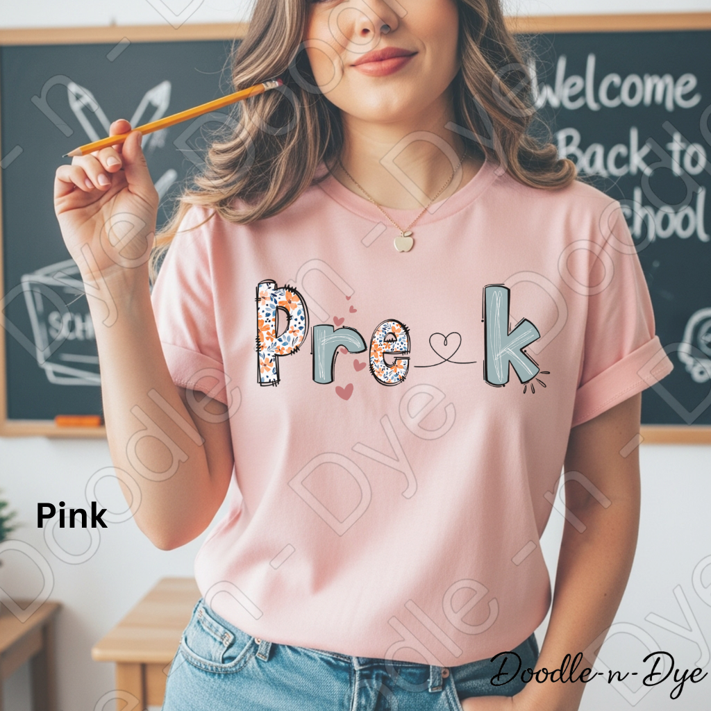 Pre‑K Teacher Shirt – Bella Canvas 3001 - Teacher Appreciation - Gift for Teacher