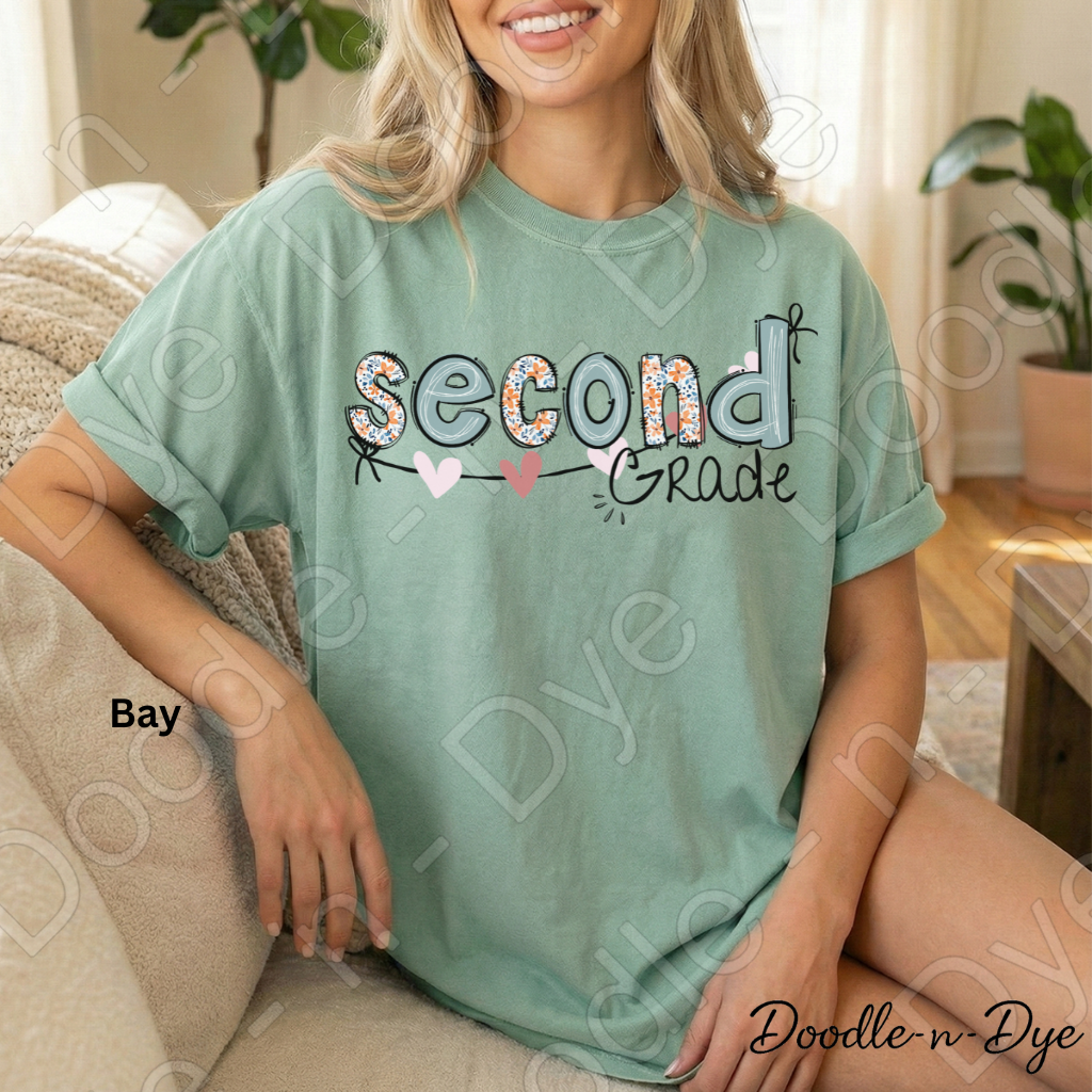 Second Grade Teacher Shirt – Comfort Colors 1717 Team Tee - Teacher Appreciation Gift