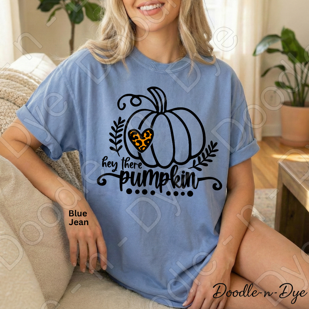 Hey There Pumpkin Shirt, Cute Fall Pumpkin Tee, Comfort Colors Autumn Shirt, Farmhouse Fall Tee, Cozy Pumpkin Graphic Tee