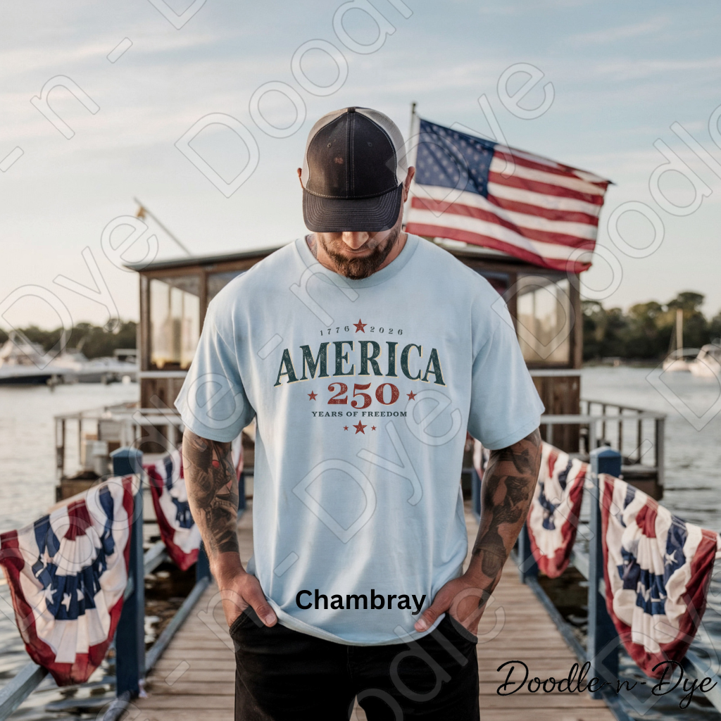 America 250 Shirt – 1776–2026 Patriotic Comfort Colors Tee - 250 Years of Freedom T-Shirt