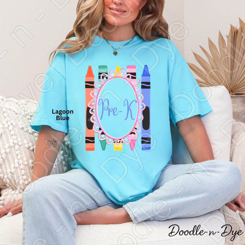 Pre-K Teacher Shirt, Pre-K Comfort Colors Teacher Tee, Grade Level Pre-K Teacher Shirt, Preschool Teacher Gift, Back to School Teacher Tee