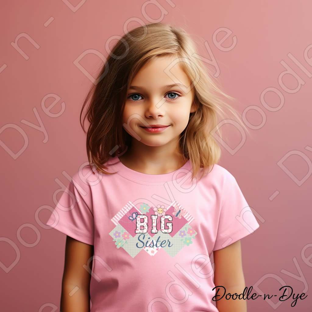 Big Sister Tee, Sibling Announcement Shirt, Big Sister Graphic T-Shirt, Gift for Her