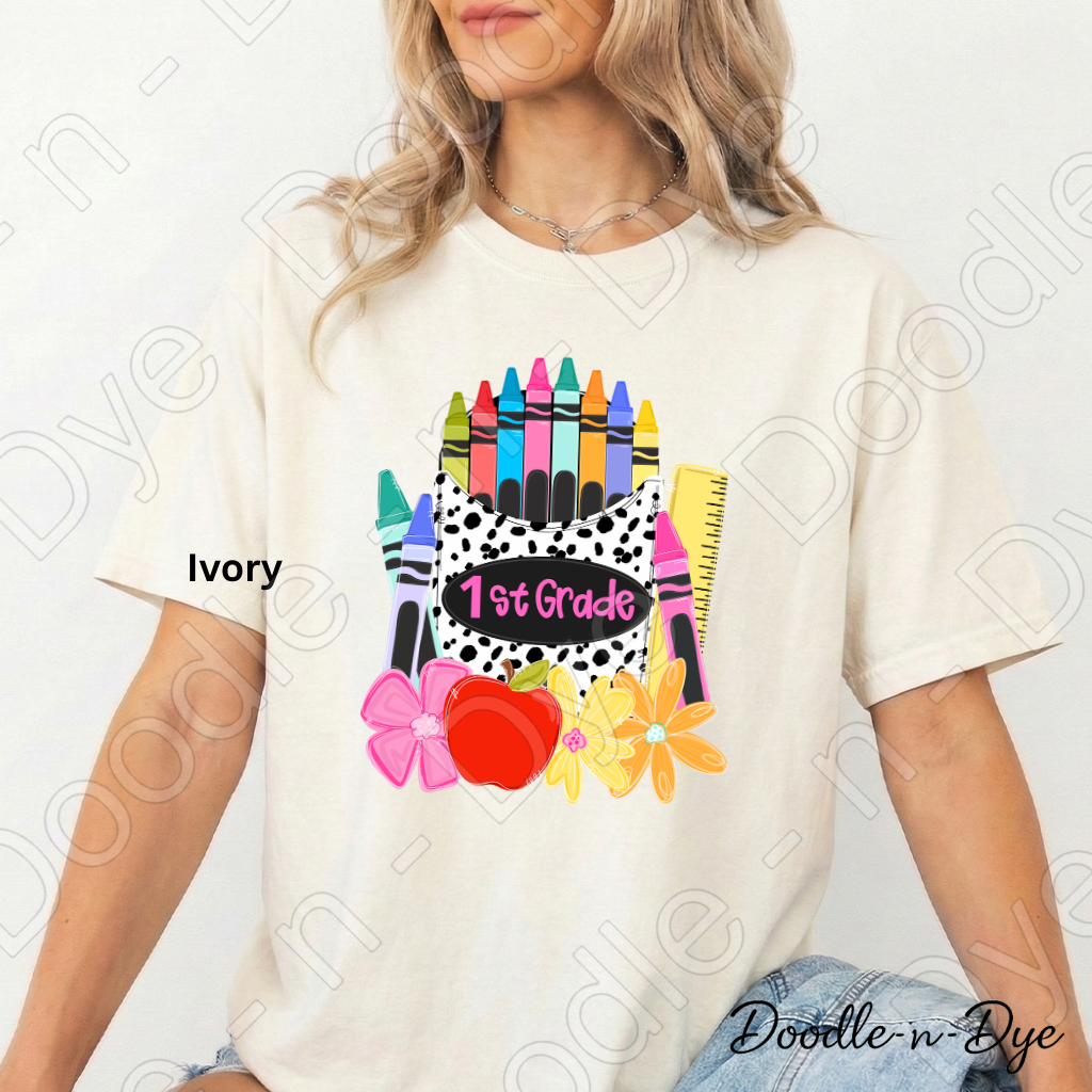 1st Grade Teacher Shirt, First Grade Teacher Tee, Comfort Colors Teacher Shirt, Back to School Shirt, Elementary Teacher Gift, Classroom Tee