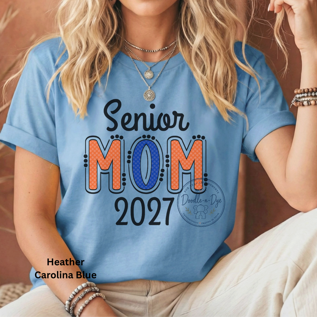 Senior Mom 2027 Shirt | Original Bella + Canvas® T-Shirt | Class of 2027 Mom Tee | Graduation Mom Shirt | Proud Senior Mom Gift