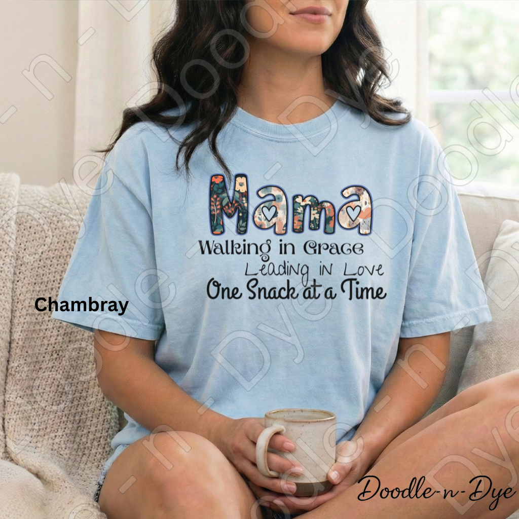 Mama Walking in Grace Shirt – Faith‑Inspired Comfort Colors Tee - Mother's Day Gift for Mom