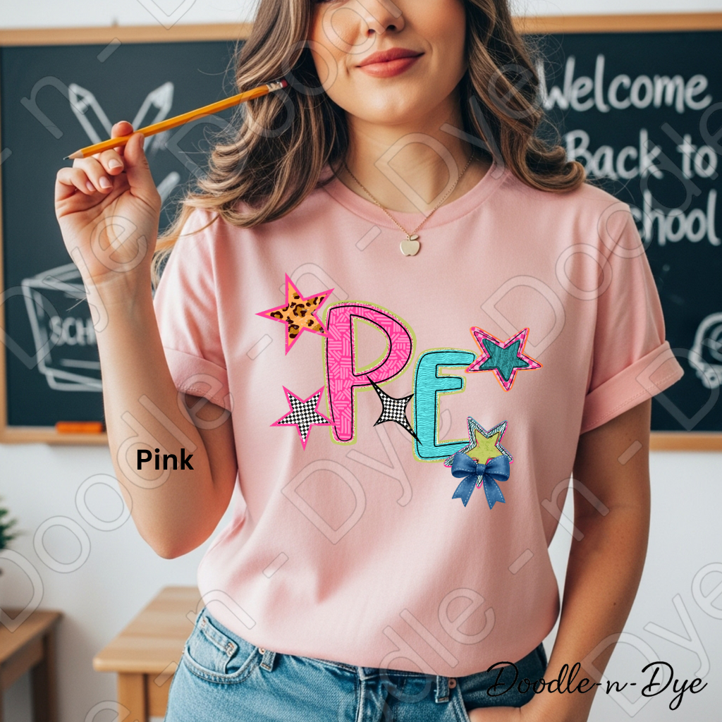 PE Teacher Bella & Canvas Tee, Back to School Teacher & Student Tee, Meet‑the‑Teacher & Classroom Photos, Beginning of School PE Teacher Shirt, Grade Level Gift for Teacher