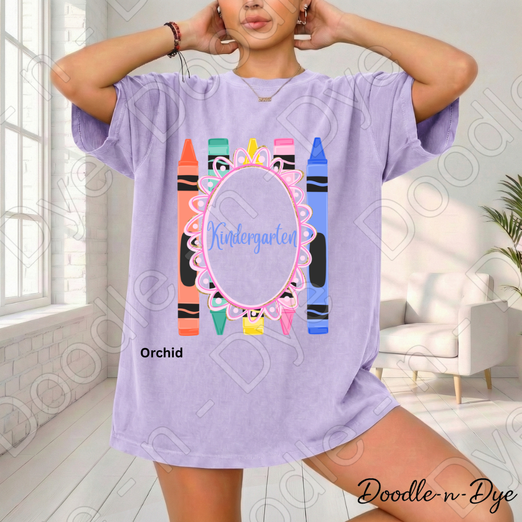 Kindergarten Teacher Shirt, Kindergarten Comfort Colors Teacher Tee, Grade Level Kindergarten Teacher Shirt, Kindergarten Teacher Gift, Back to School Teacher Tee