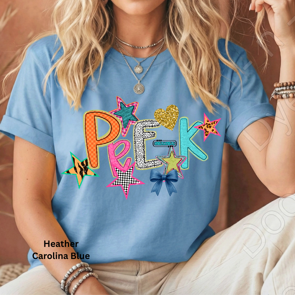Pre-K Teacher Shirt, Pre-K Teacher Tee, Preschool Teacher Shirt, Bella Canvas Teacher Tee, Back to School Teacher Shirt, Early Childhood Educator Gift