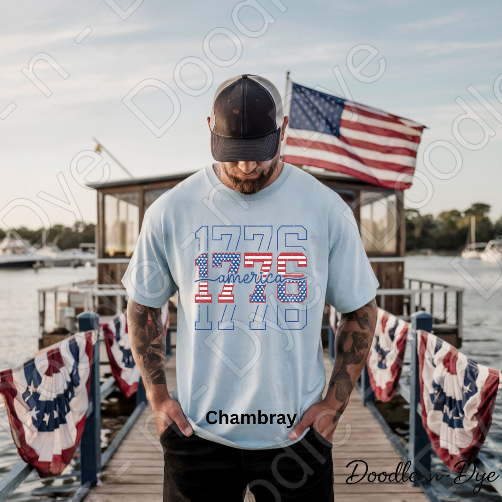 1776 America Shirt – Patriotic Vintage USA Comfort Colors Tee - July 4th 250 Anniversary T-Shirt