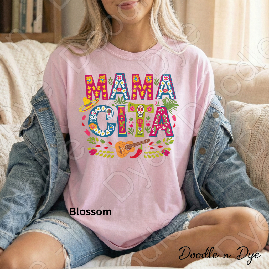 Mamacita Comfort Colors Tee, Fiesta-Inspired Mom Shirt, Mother's Day Gift, Mother's Day T-Shirt