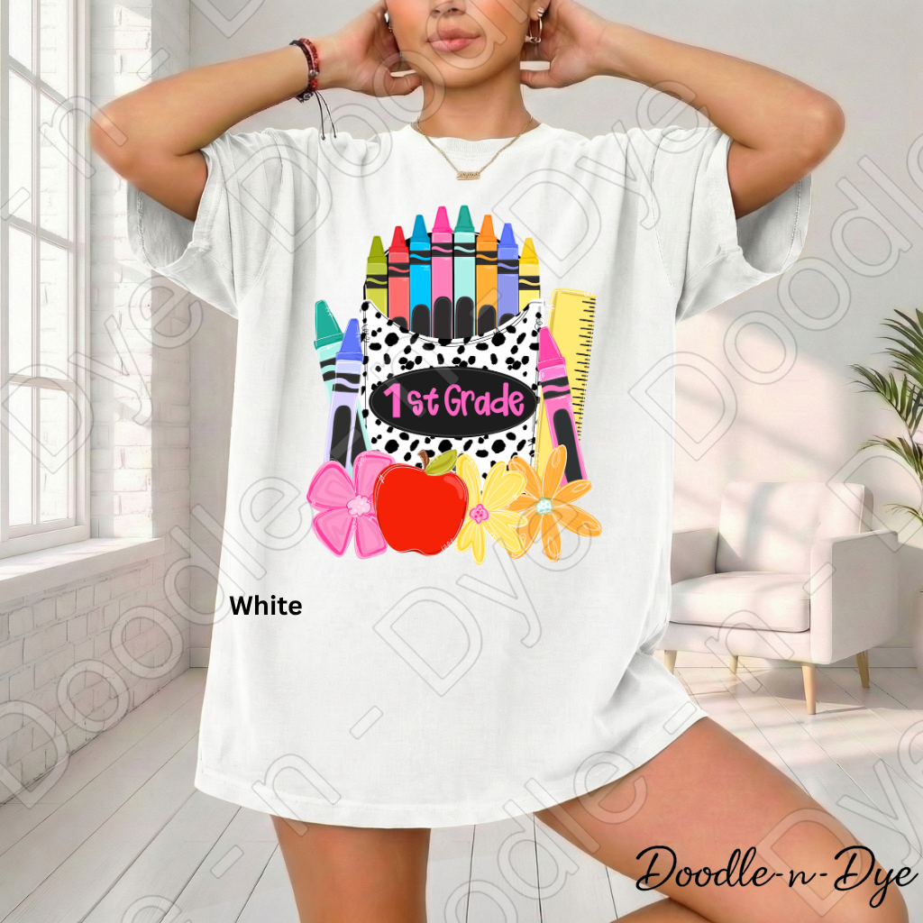 1st Grade Teacher Shirt, First Grade Teacher Tee, Comfort Colors Teacher Shirt, Back to School Shirt, Elementary Teacher Gift, Classroom Tee
