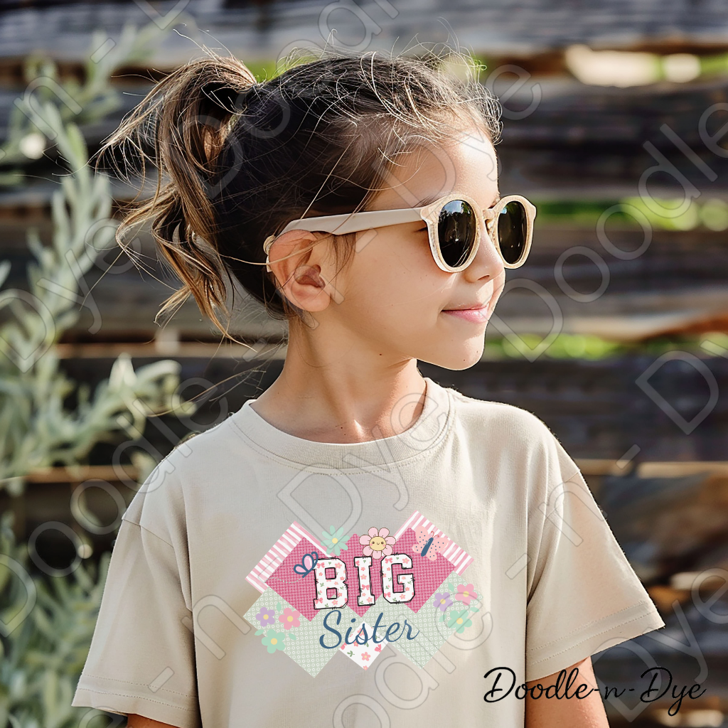 Big Sister Tee, Sibling Announcement Shirt, Big Sister Graphic T-Shirt, Gift for Her
