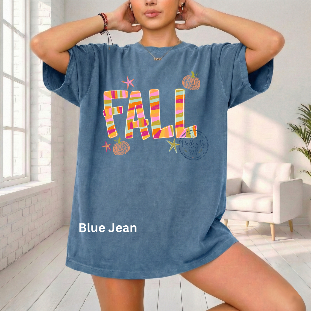 Fall Shirt | Comfort Colors® 1717 Autumn T-Shirt | Colorful Fall Graphic Tee | Cute Pumpkin Shirt | Boutique Fall Shirt for Women