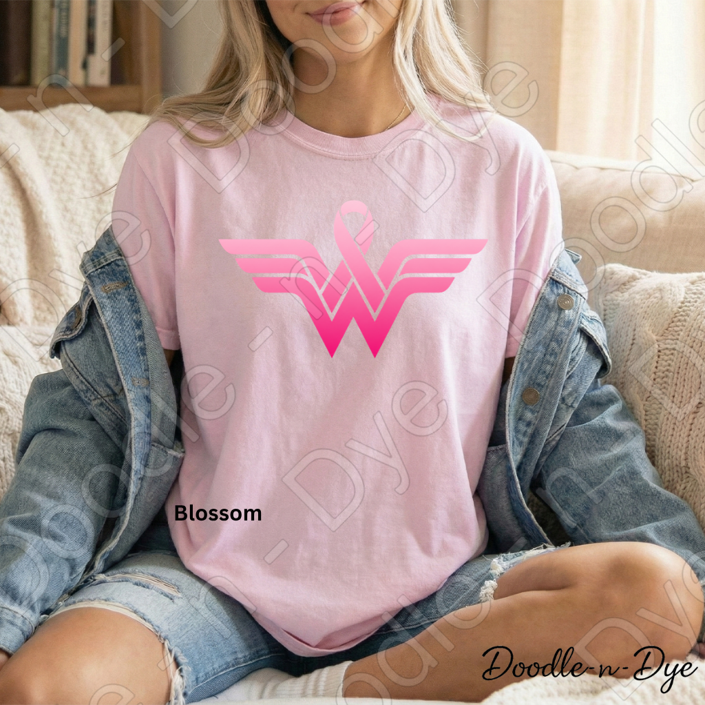 Fight Like a Girl Breast Cancer Awareness Shirt | Original Comfort Colors® Tee | Pink Ribbon Survivor Support Shirt | Breast Cancer Warrior Tee