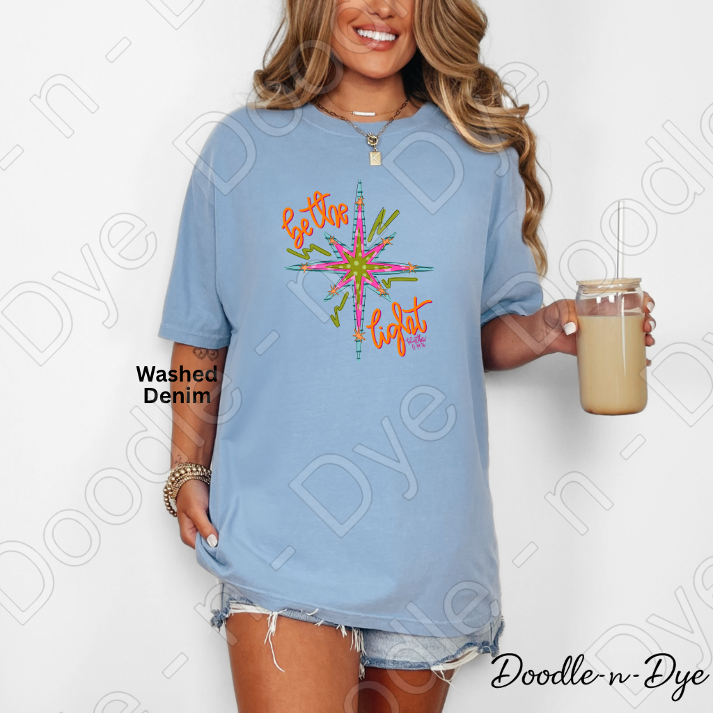 Be the Light Christian Shirt, Matthew 5:14-16 Tee, Retro Faith Shirt, Comfort Colors 1717, Colorful Christian Graphic Tee, Religious Inspirational Gift