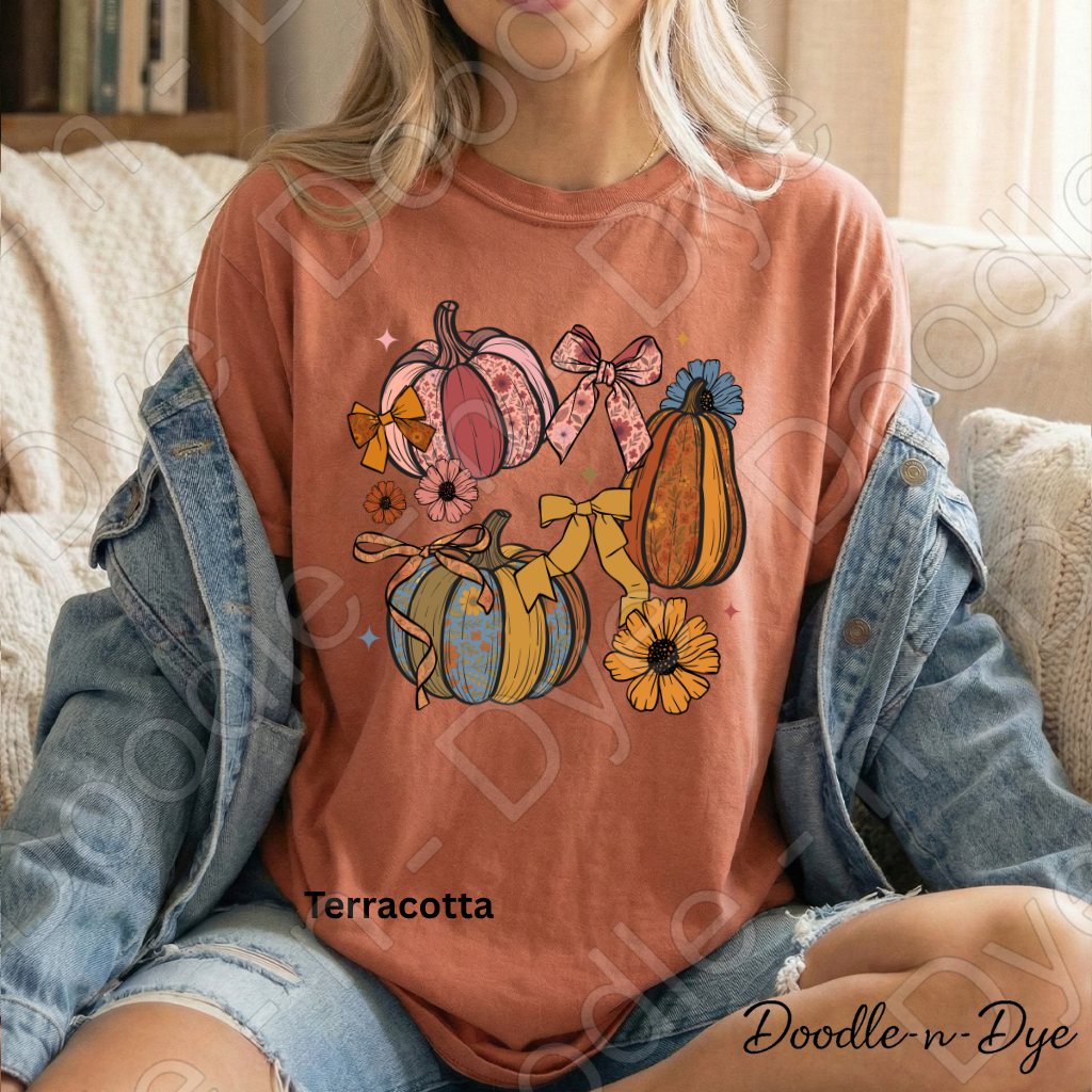 Shabby Chic Pumpkin Shirt, Farmhouse Fall Tee, Comfort Colors Pumpkin Shirt, Coquette Autumn Shirt, Floral Pumpkin Graphic Tee