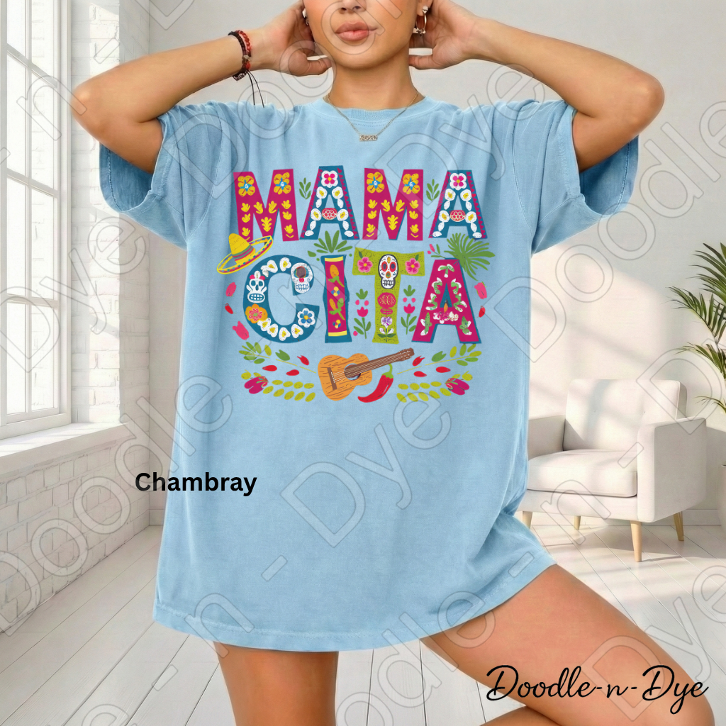 Mamacita Comfort Colors Tee, Fiesta-Inspired Mom Shirt, Mother's Day Gift, Mother's Day T-Shirt