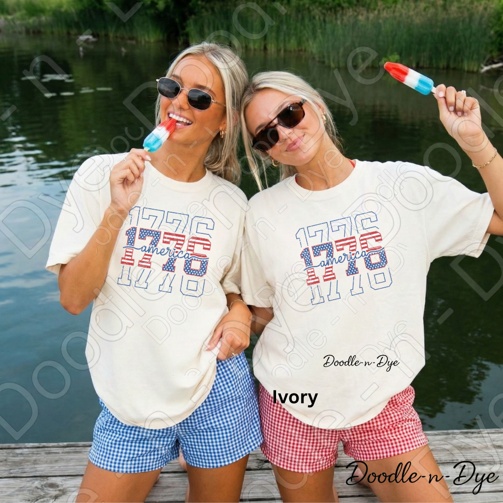 1776 America Shirt – Patriotic Vintage USA Comfort Colors Tee - July 4th 250 Anniversary T-Shirt
