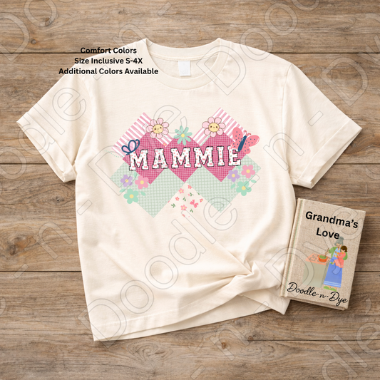 Mammie Comfort Colors Tee, Custom Grandmother Tee, Mother's Day Gift to Grandma, Gift for Her, Gift for Grandma