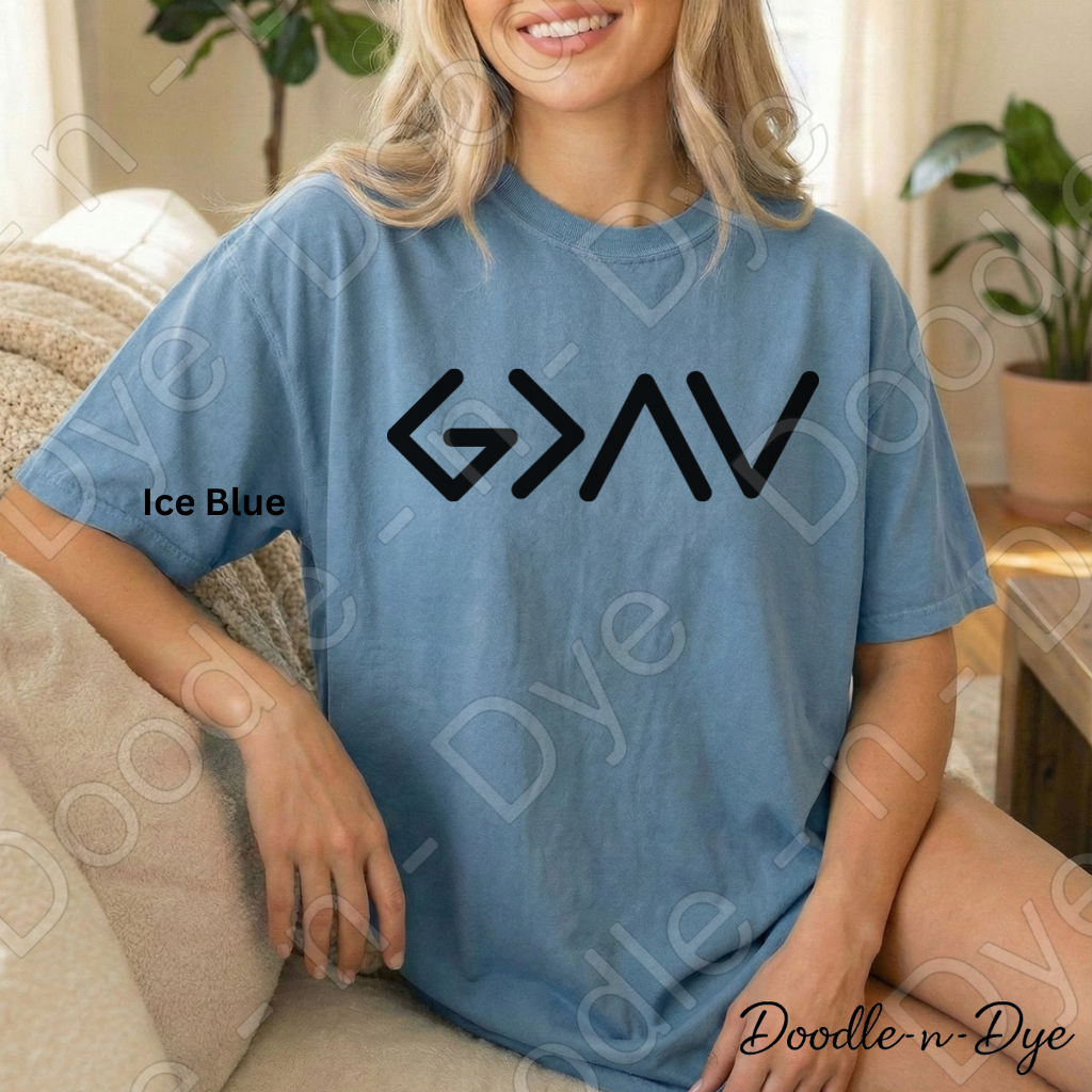 God is Greater Than the Highs and Lows Shirt, Christian God is Greater Tee, Faith-Based T-Shirt, Faith-Forward Tshirt