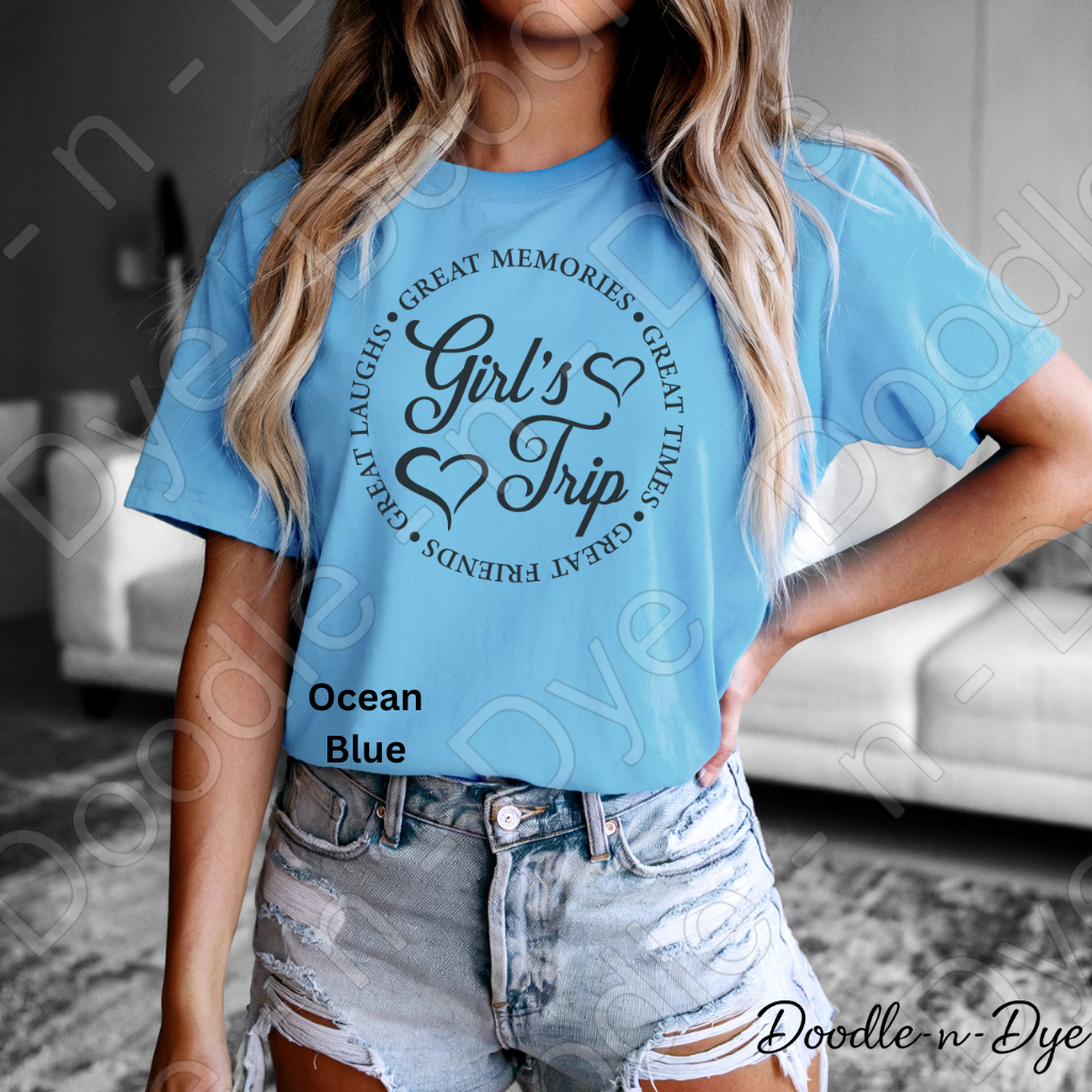 Girls Trip Shirt – Great Memories Comfort Colors Travel Tee - Besties Trip T-Shirt