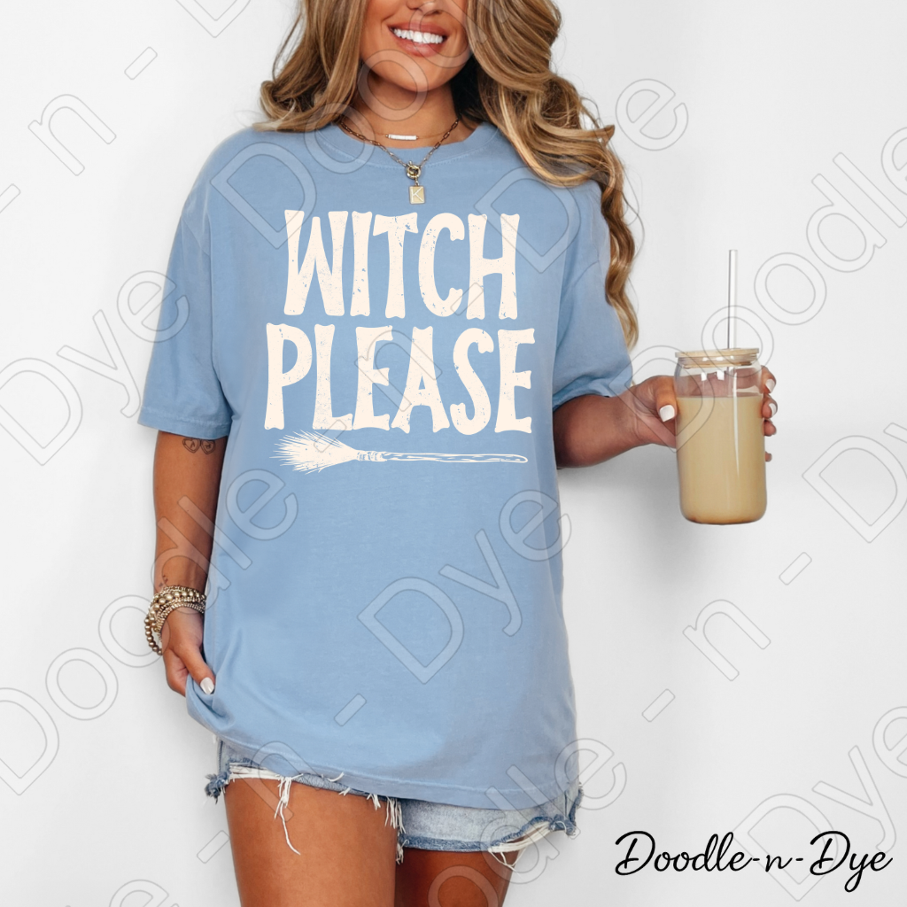 Witch Please Halloween Shirt | Funny Witch Comfort Colors® T-Shirt | Cute Spooky Season Graphic Tee | Halloween Witch Shirt