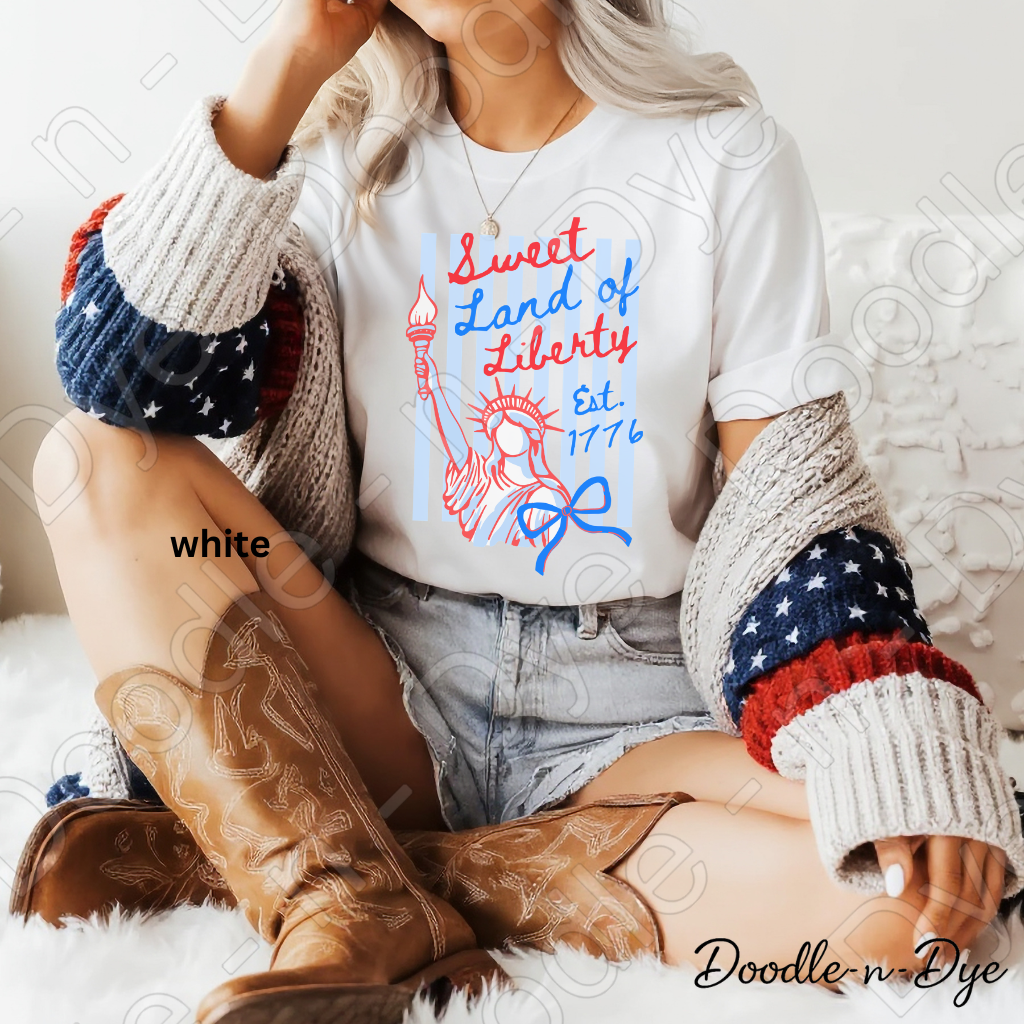 Sweet Land of Liberty Shirt – Patriotic Comfort Colors 1717 Tee - July 4th T-Shirt